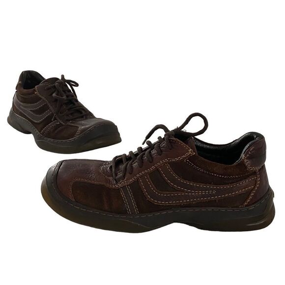 Steve Madden Brown Lapis Lace-up Y2K Leather & Suede Oxford Sneakers Academia - Picture 2 of 12